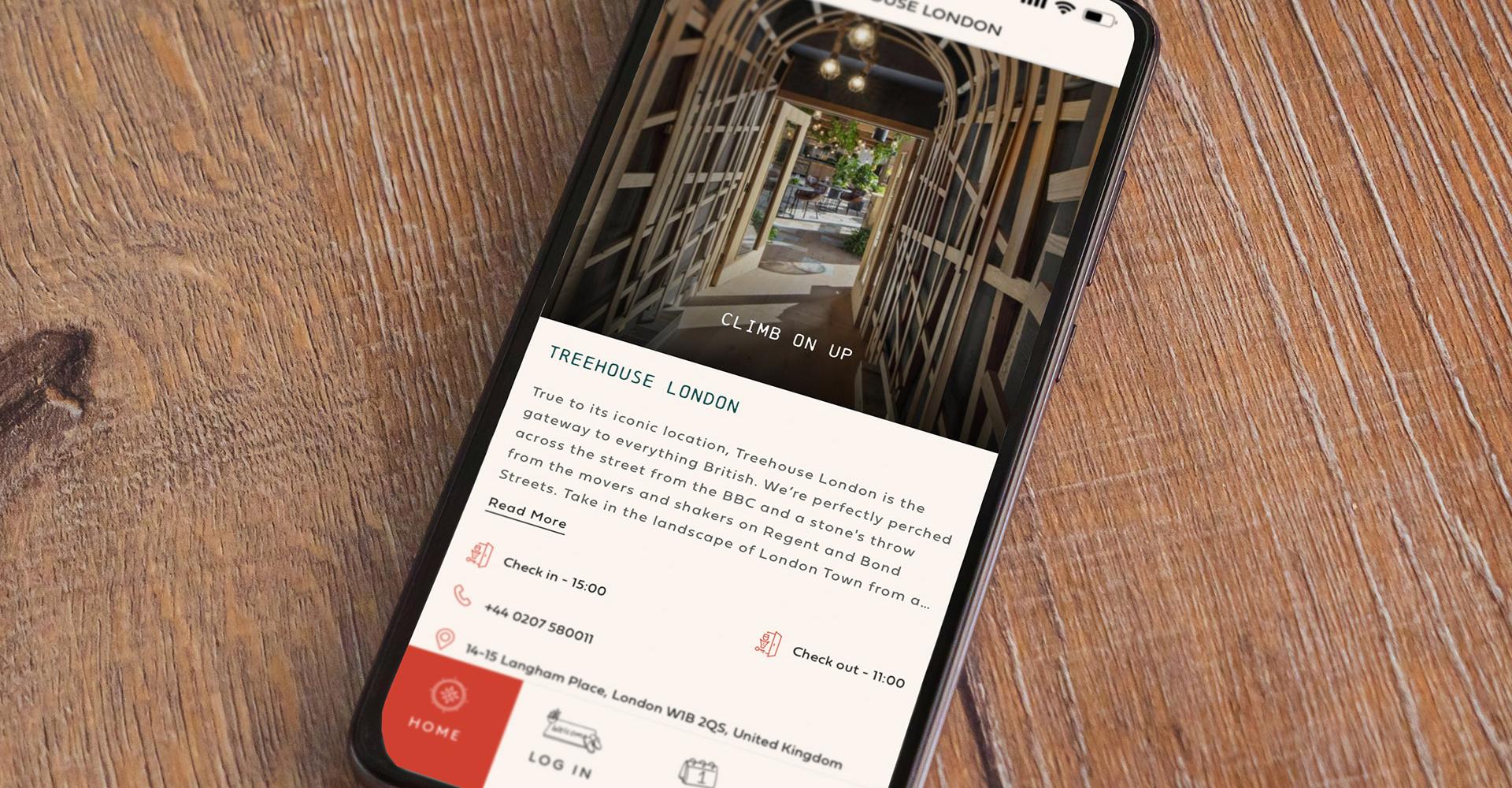 Treehouse Hotels Mobile App