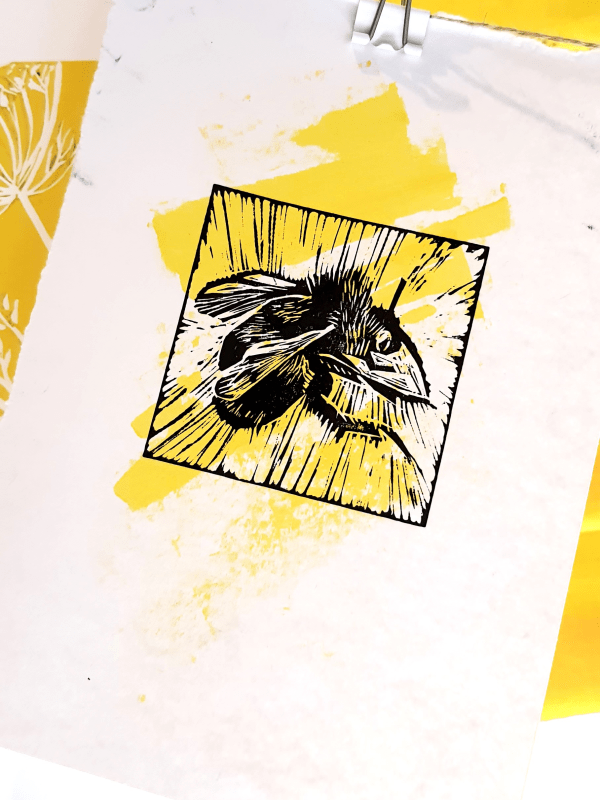 Bee Lino Print 