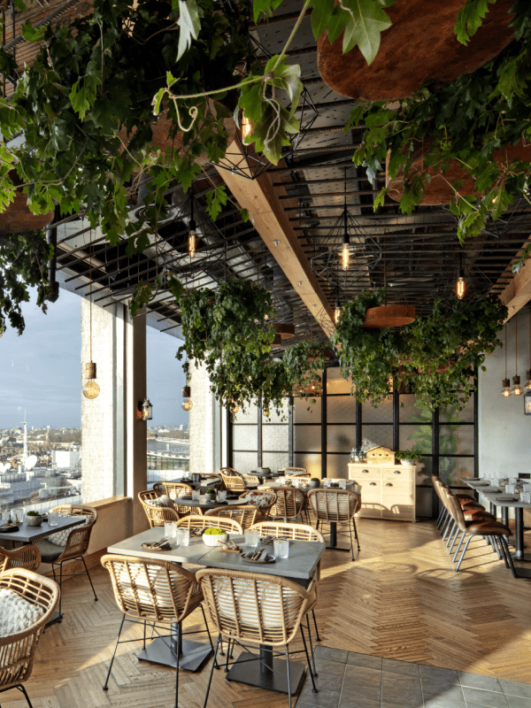 Madera restaurant with wonderful views over London