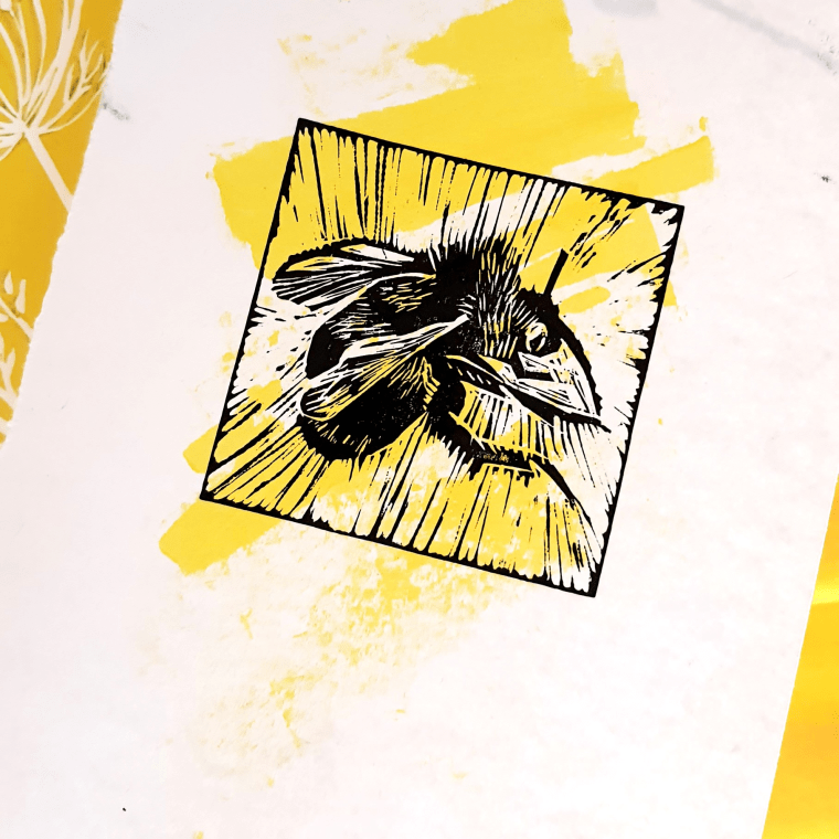 Bee Lino Print 
