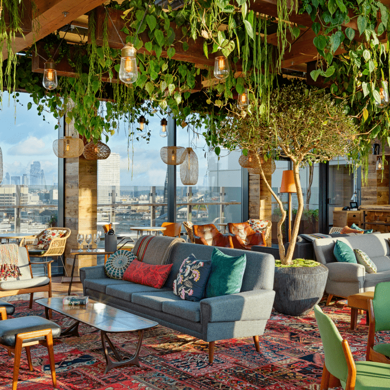 Rooftop Bar Interior 
