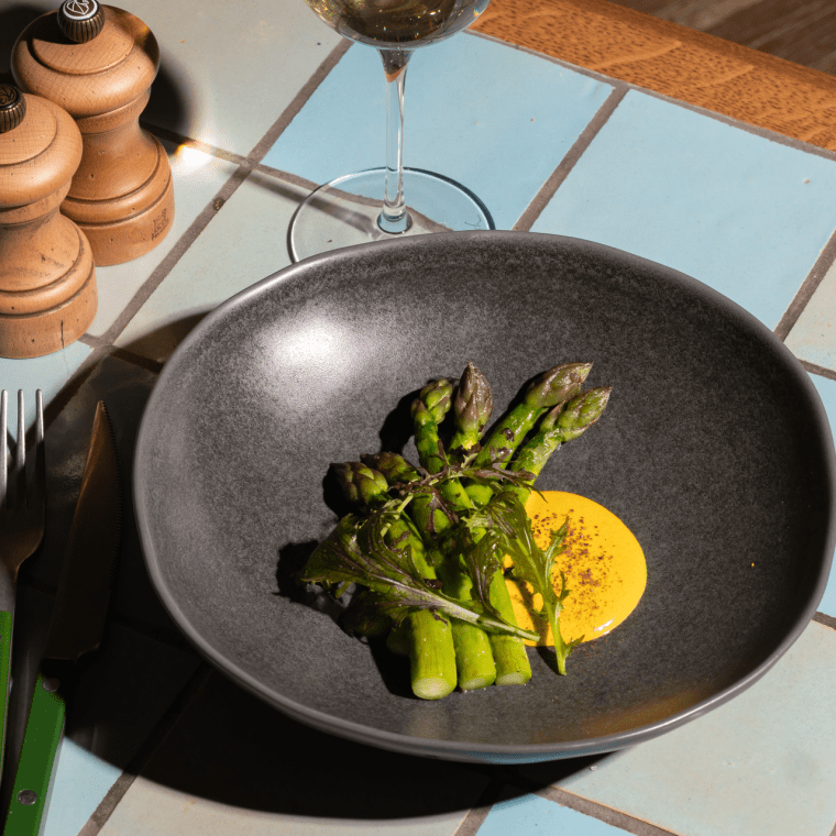 Asparagus and wine pairing at Pip