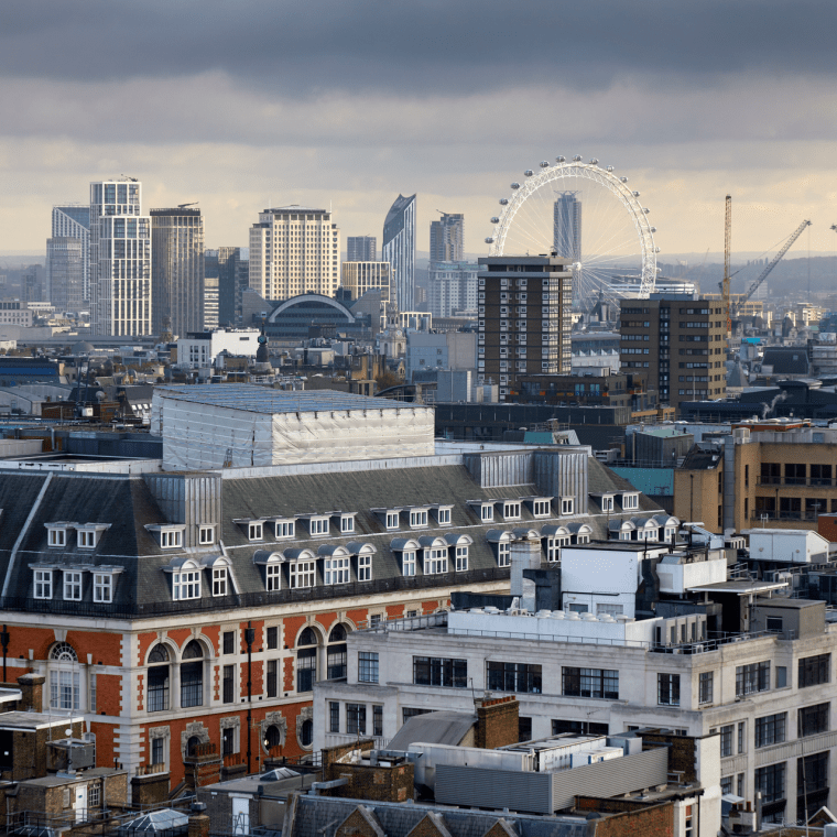 view of London skyline