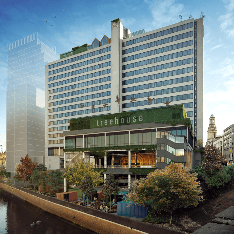 Treehouse Manchester Rendering of exterior