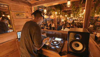 A DJ plays a set