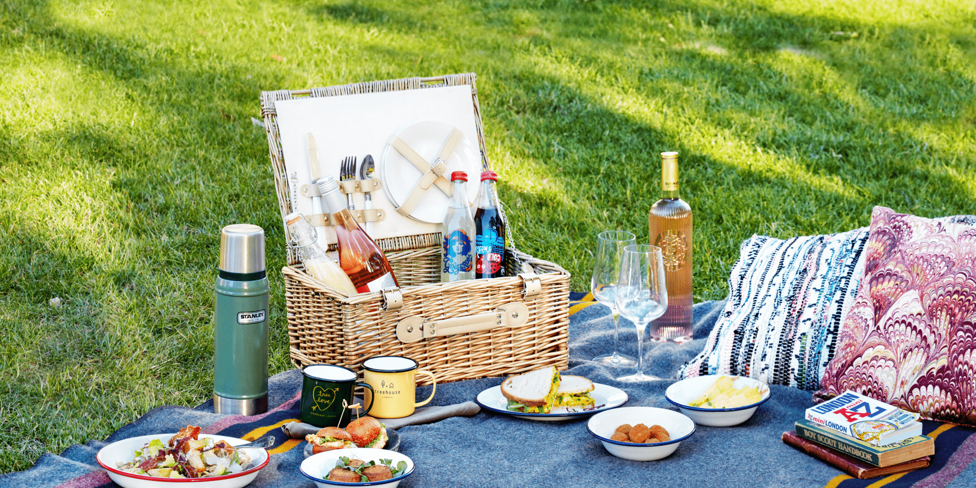 picnic set up outdoors