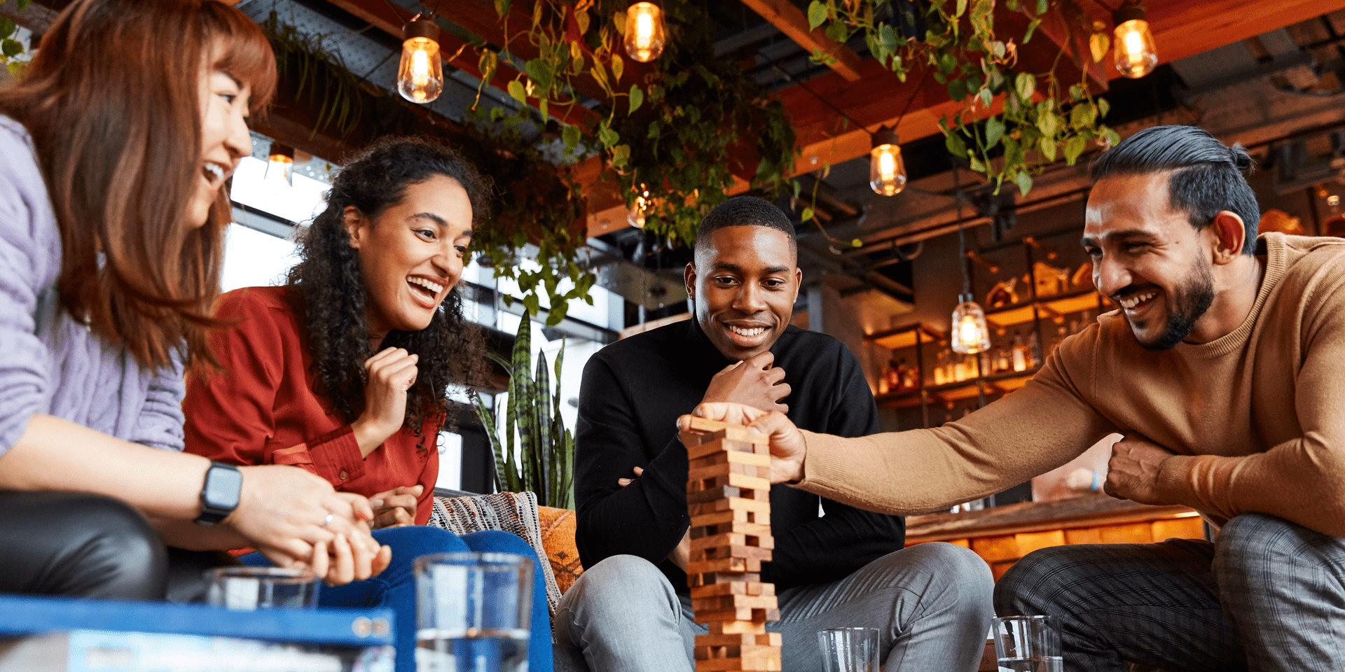 friends playing games at Madera