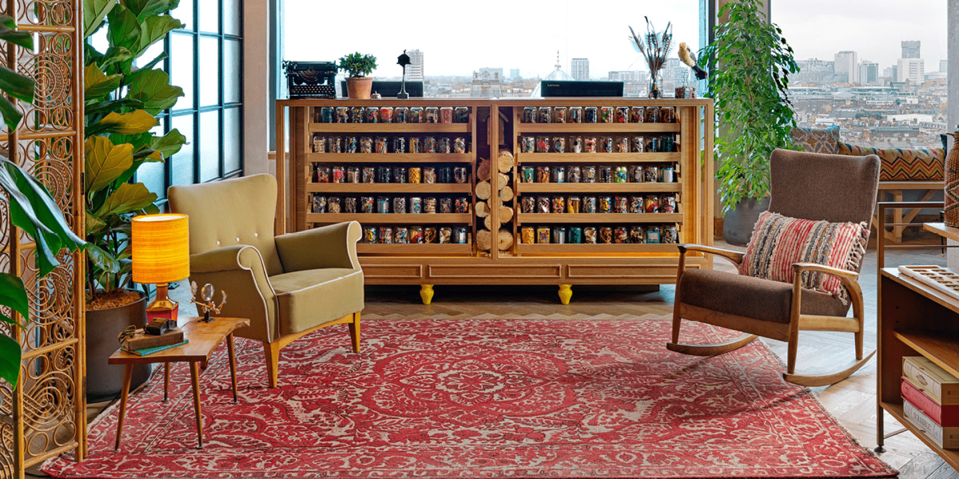 Reception area at Treehouse London