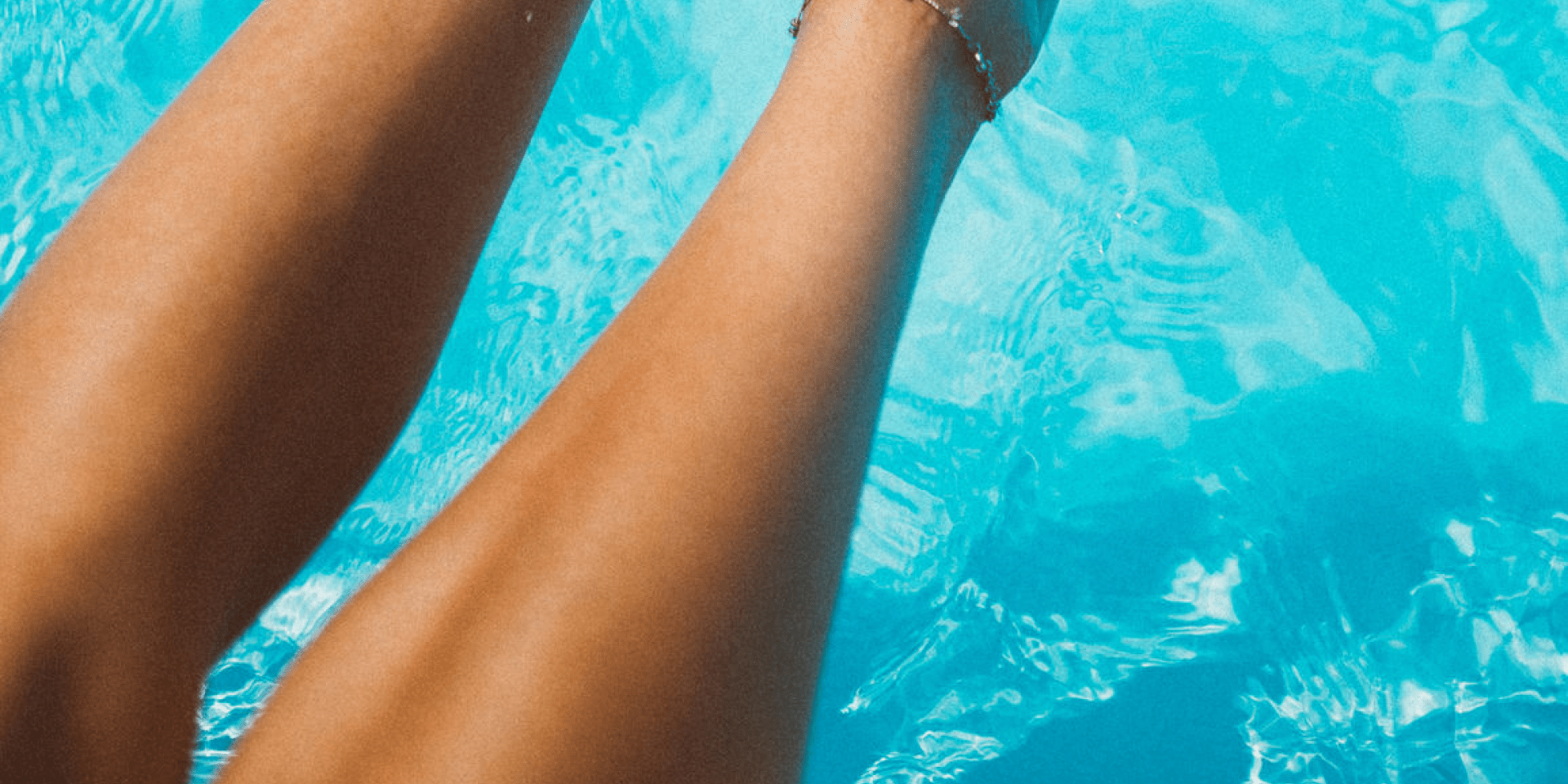 Feet in pool