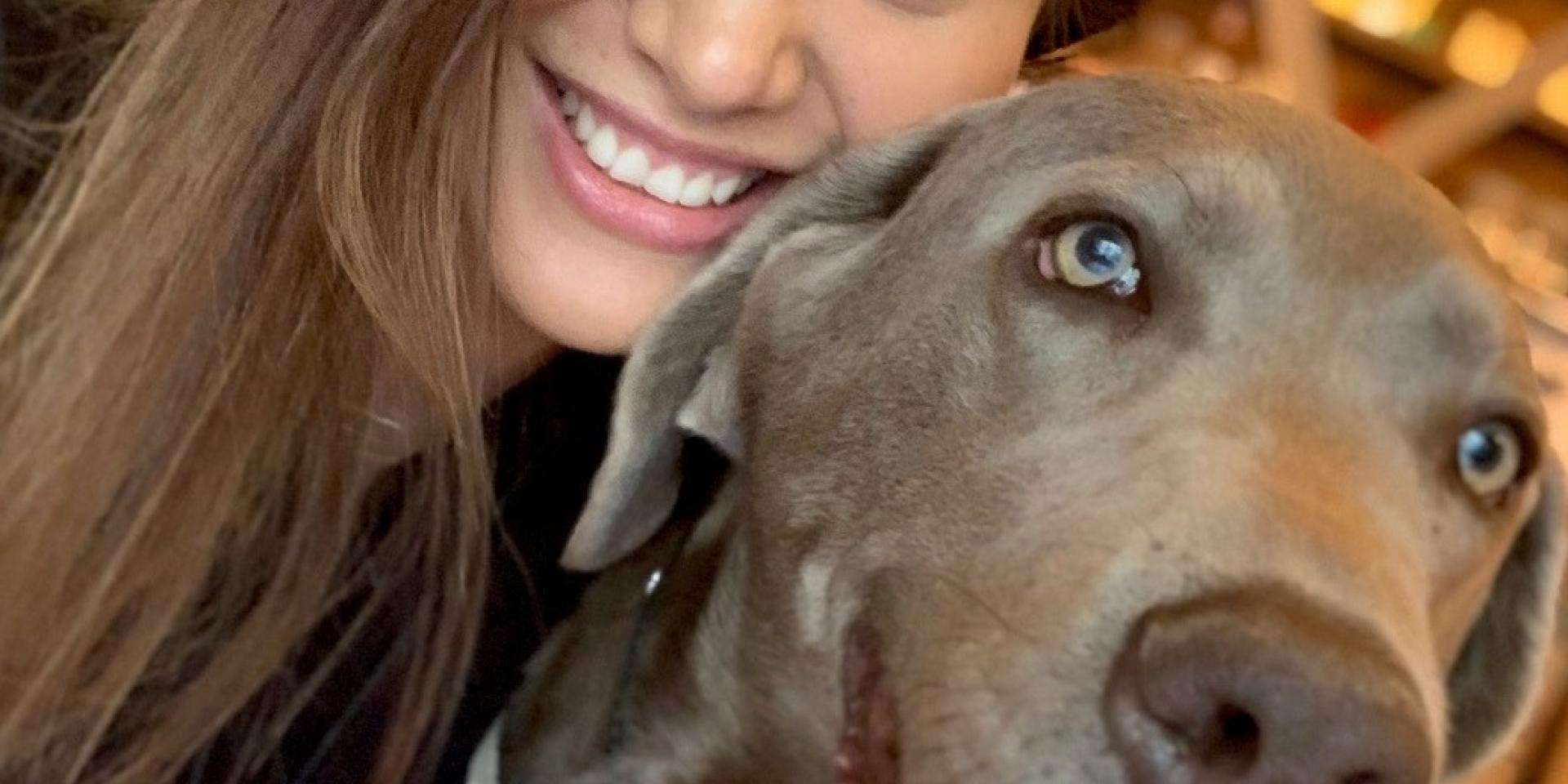 Anastasia and her puppy